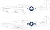 Eduard P-51B/C US national insignia 1/48 Mask for EDUARD (Special Order)