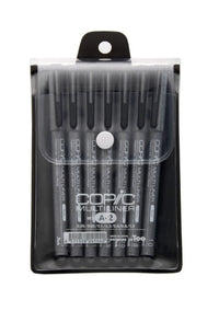 Copic Multiliner Ink Pen 7Pc Black A2 Set (Special Order)