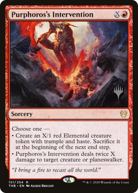 Purphoros's Intervention (Promo Pack) [Theros Beyond Death Promos]