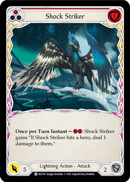 Shock Striker (Red) [ELE195] (Tales of Aria) 1st Edition Normal - POKÉ JEUX