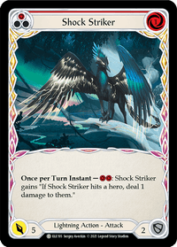 Shock Striker (Red) [ELE195] (Tales of Aria) 1st Edition Rainbow Foil - POKÉ JEUX