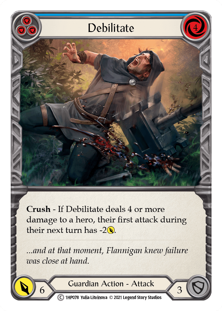Debilitate (Blue) [1HP078] (History Pack 1) - POKÉ JEUX