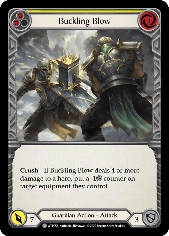Buckling Blow (Yellow) [U-WTR058] (Welcome to Rathe Unlimited) Unlimited Rainbow Foil - POKÉ JEUX