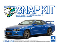 Aoshima 1/32 SNAP KIT #12-BB Nissan R34 Skyline GT-R (Bayside Blue) (Special Order)