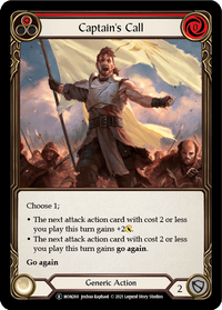 Captain's Call (Red) [U-MON260-RF] (Monarch Unlimited) Unlimited Rainbow Foil - POKÉ JEUX