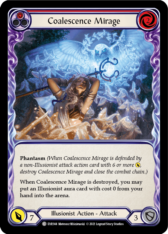 Coalescence Mirage (Red) [EVR144] (Everfest) 1st Edition Rainbow Foil - POKÉ JEUX