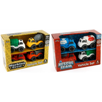 4pk WORKING CREW TRUCK PLAYSET (Special Order)