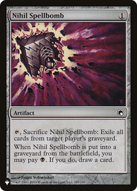 Nihil Spellbomb [La liste] 
