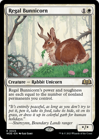 Regal Bunnicorn [Wilds of Eldraine]