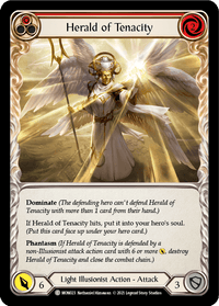 Herald of Tenacity (Red) [MON023] (Monarch) 1st Edition Normal - POKÉ JEUX