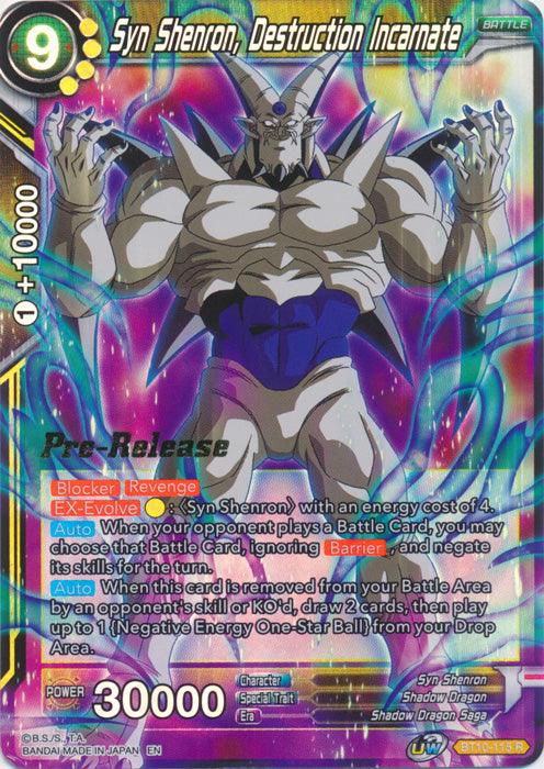Syn Shenron, Destruction Incarnate (BT10-115) [Rise of the Unison Warrior Prerelease Promos] - POKÉ JEUX