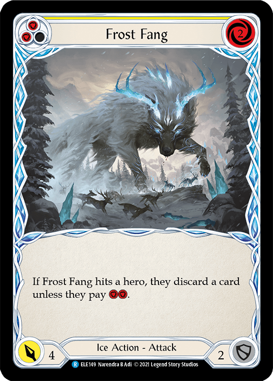 Frost Fang (Yellow) [ELE149] (Tales of Aria) 1st Edition Rainbow Foil - POKÉ JEUX