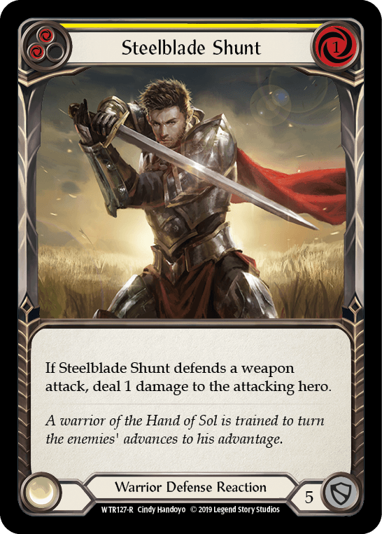 Steelblade Shunt (Yellow) [WTR127-R] (Welcome to Rathe) Alpha Print Normal - POKÉ JEUX