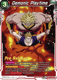 Demonic Playtime (BT15-029) [Saiyan Showdown Prerelease Promos] - POKÉ JEUX