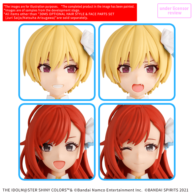 30MS OPTION HAIR STYLE & FACE PARTS SET （JURI SAIJO/NATSUHA ARISUGAWA） (Pre-Order)