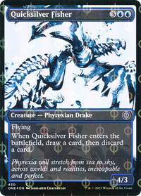Quicksilver Fisher (Showcase Ichor Step-and-Compleat Foil) [Phyrexia : Tous seront un] 