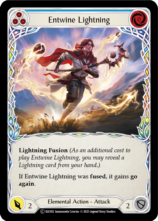 Entwine Lightning (Blue) [U-ELE102] (Tales of Aria Unlimited) Unlimited Rainbow Foil - POKÉ JEUX