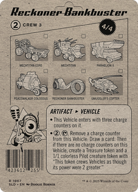 Reckoner Bankbuster // Reckoner Bankbuster (SLD-1967) - Secret Lair Drop (Borderless) Foil