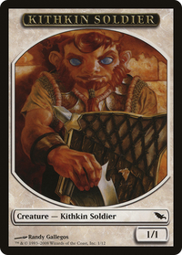 Kithkin Soldier Token [Shadowmoor Tokens]