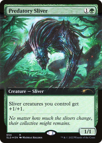 Predatory Sliver (Extended Art) [Promotions Secret Lair Drop] 