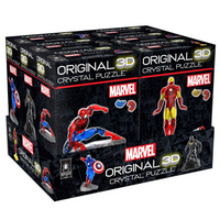 MARVEL - 3D CRYSTAL PUZZLE - PDQ ASST — LOT × 6 (Special Order)