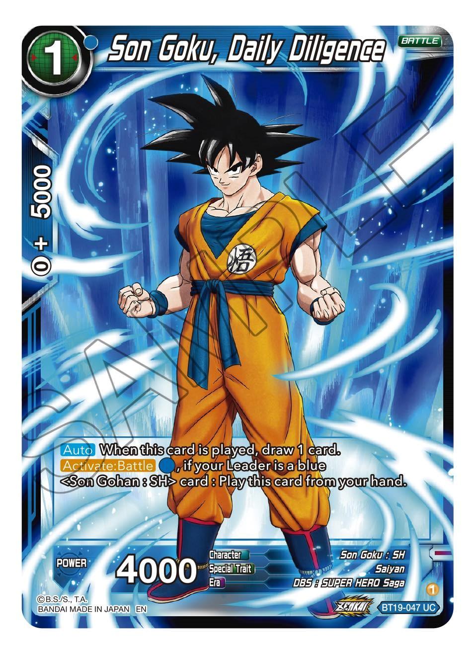 Son Goku, Daily Diligence (BT19-047) [Fighter's Ambition] - POKÉ JEUX