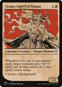 Livaan, Cultist of Tiamat (Showcase) [Commander Legends: Battle for Baldur's Gate]