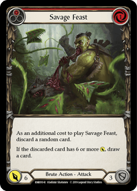 Savage Feast (Red) [RNR010-R] (Rhinar Hero Deck) 1st Edition Normal - POKÉ JEUX