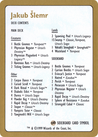 Jakub Slemr Decklist [World Championship Decks 1999]
