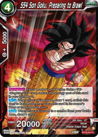SS4 Son Goku, Preparing to Brawl (BT18-012) [Dawn of the Z-Legends] - POKÉ JEUX