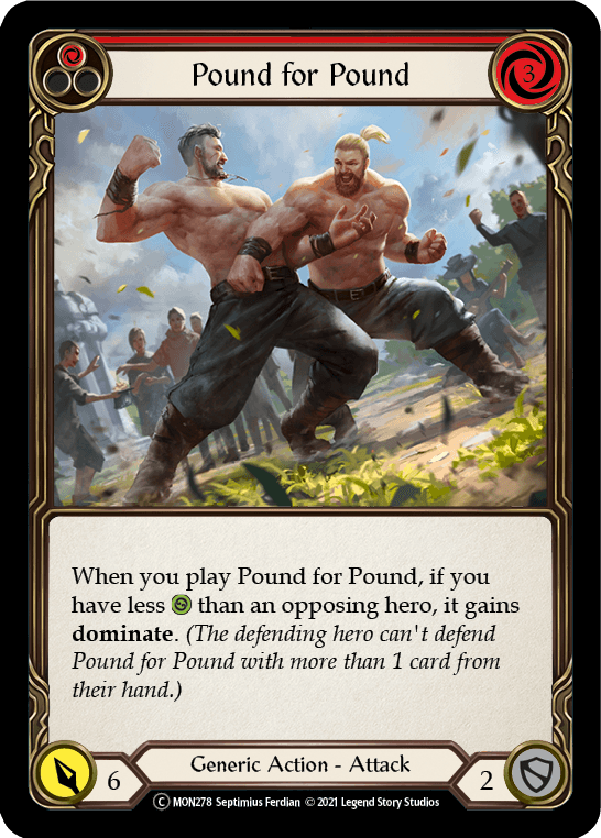 Pound for Pound (Red) [U-MON278] (Monarch Unlimited) Unlimited Normal - POKÉ JEUX
