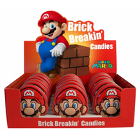 NINTENDO - SUPER MARIO - BRICK BREAKIN' - CHERRY CANDY TIN - CDU — LOT × 18 (Special Order)