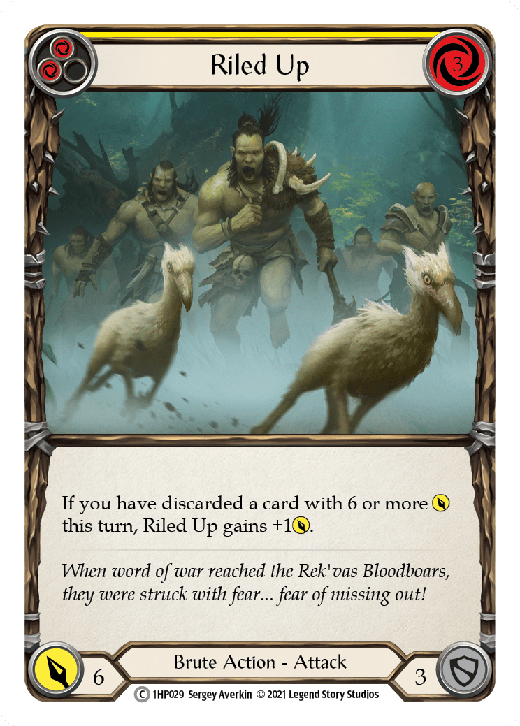 Riled Up (Yellow) [1HP029] (History Pack 1) - POKÉ JEUX
