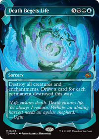 Death Begets Life (Showcase) (TDM-406) - Tarkir: Dragonstorm Foil