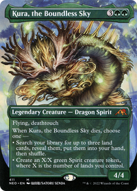 Kura, the Boundless Sky (Borderless Alternate Art) [Kamigawa: Neon Dynasty]