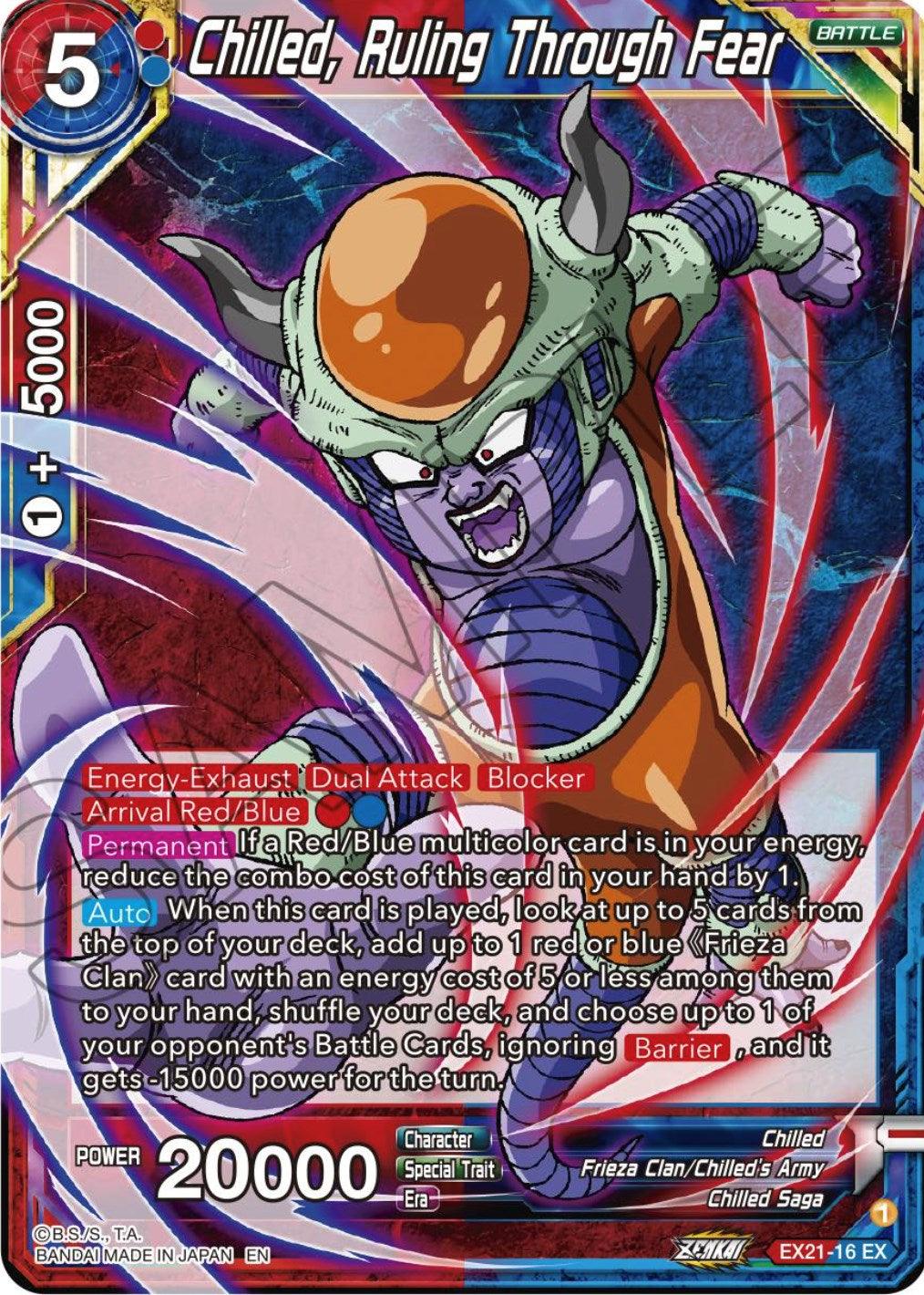 Chilled, Ruling Through Fear (EX21-16) [5th Anniversary Set] - POKÉ JEUX