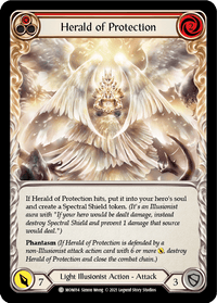 Herald of Protection (Red) [MON014-RF] (Monarch) 1st Edition Rainbow Foil - POKÉ JEUX