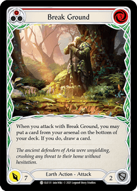 Break Ground (Red) [ELE131] (Tales of Aria) 1st Edition Rainbow Foil - POKÉ JEUX