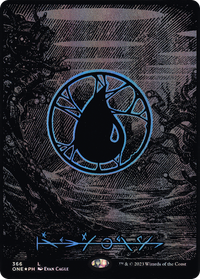 Island (366) (Oil Slick Raised Foil) [Phyrexia: All Will Be One]