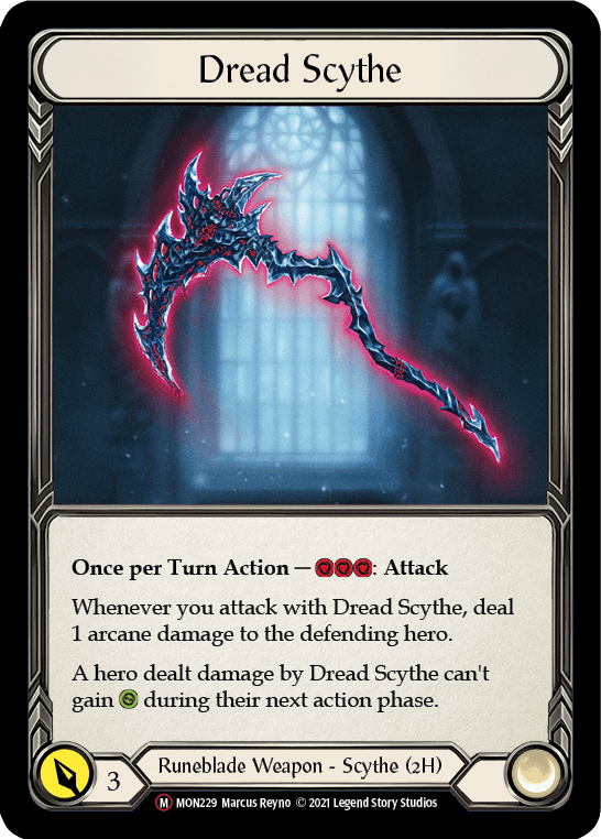 Dread Scythe [U-MON229-RF] (Monarch Unlimited) Unlimited Rainbow Foil - POKÉ JEUX