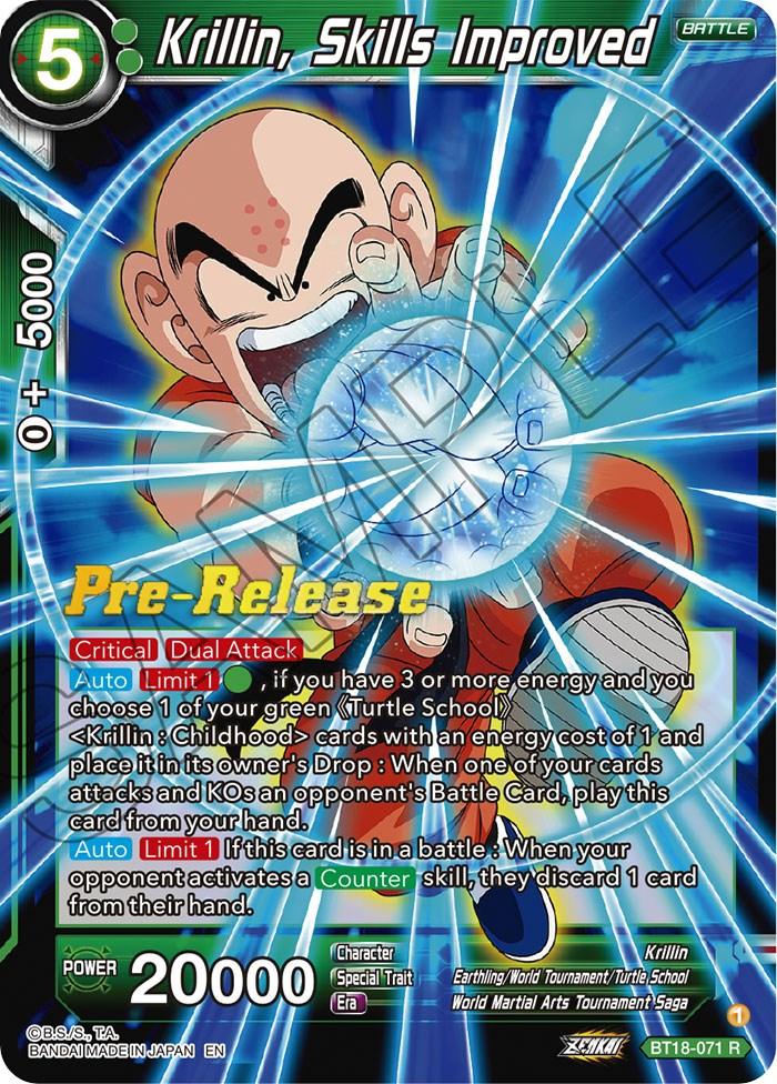 Krillin, Skills Improved (BT18-071) [Dawn of the Z-Legends Prerelease Promos] - POKÉ JEUX