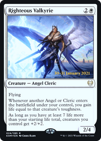 Righteous Valkyrie [Kaldheim Prerelease Promos]