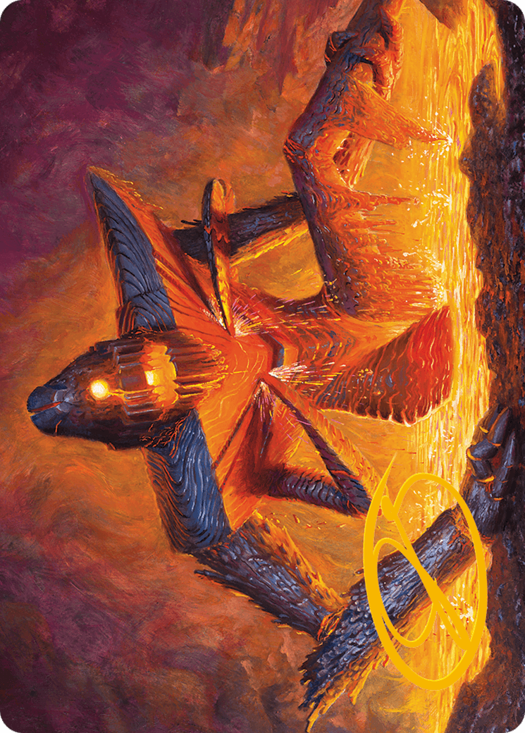 Molten Gatekeeper Art Card (Gold-Stamped Signature) [Modern Horizons 3 Art Series] - POKÉ JEUX