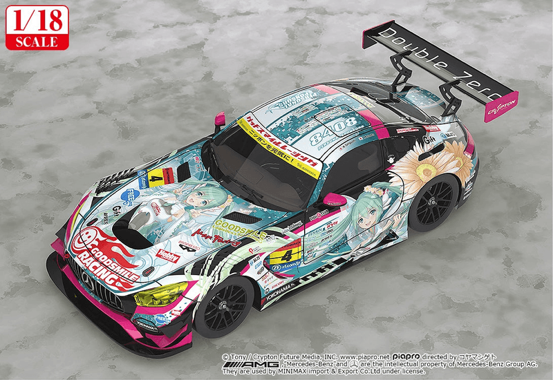 (Rerelease) 1/18th Scale Good Smile Hatsune Miku AMG 2017 SUPER GT Ver. (Pre-Order)