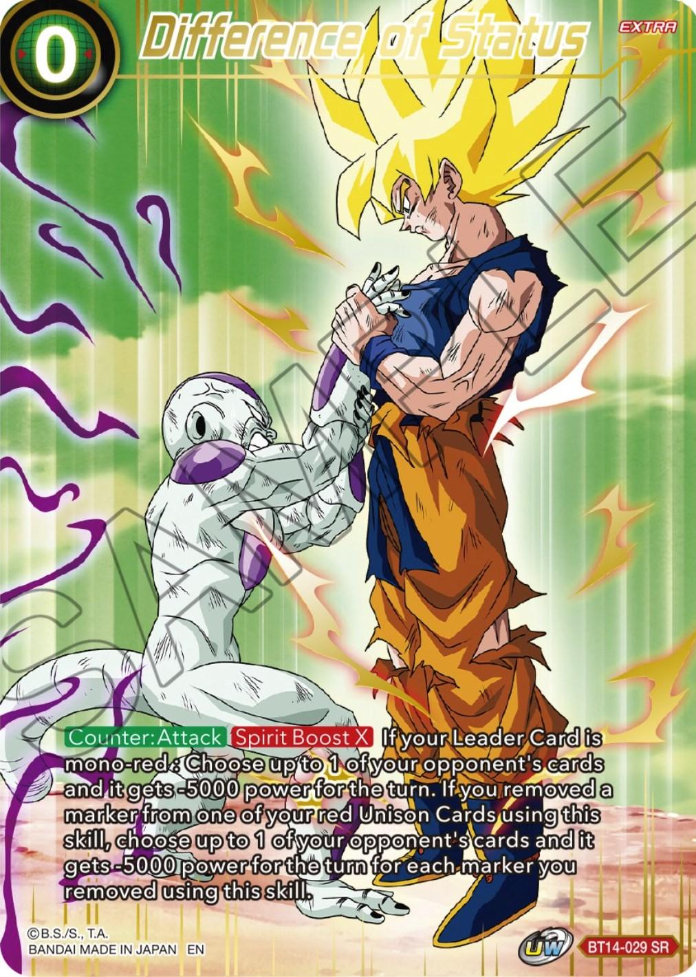 Difference of Status (BT14-029) [Theme Selection: History of Son Goku] - POKÉ JEUX