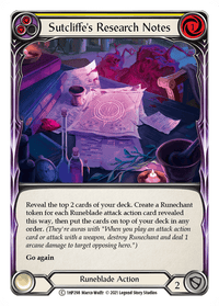 Sutcliffe's Research Notes (Yellow) [1HP298] (History Pack 1) - POKÉ JEUX