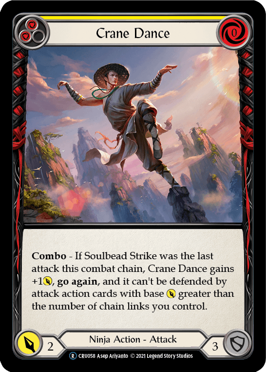 Crane Dance (Yellow) [U-CRU058] (Crucible of War Unlimited) Unlimited Normal - POKÉ JEUX