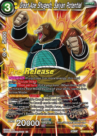 Great Ape Shugesh, Saiyan Potential (BT18-102) [Dawn of the Z-Legends Prerelease Promos] - POKÉ JEUX