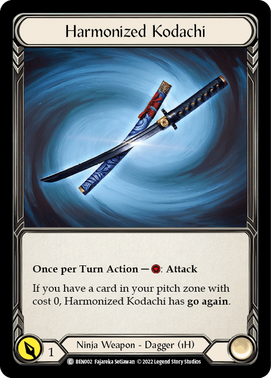 Harmonized Kodachi [BEN002] (Outsiders Benji Blitz Deck) - POKÉ JEUX