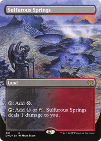 Sulfurous Springs (Borderless Alternate Art) [Dominaria United]